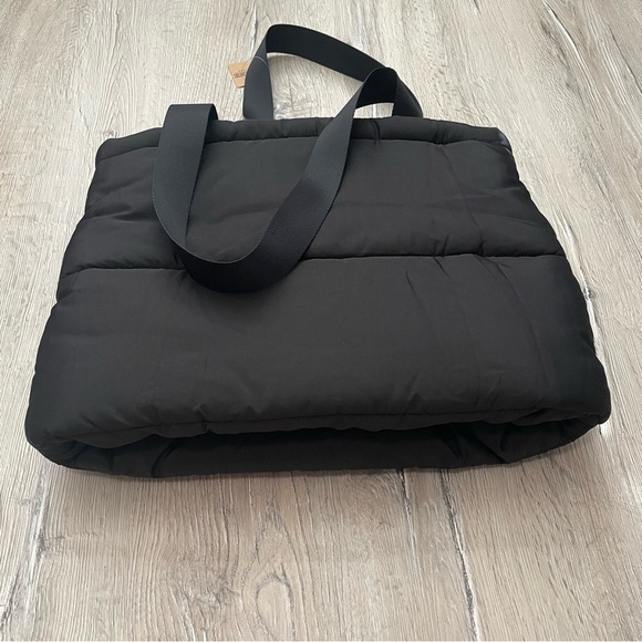 PINK Victoria's Secret Black Puffer Tote Bag - Picture 2 of 7